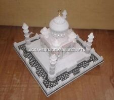 14" Alabaster Marble Tajmahal Replica Historical Gift Living Room Decor H4491