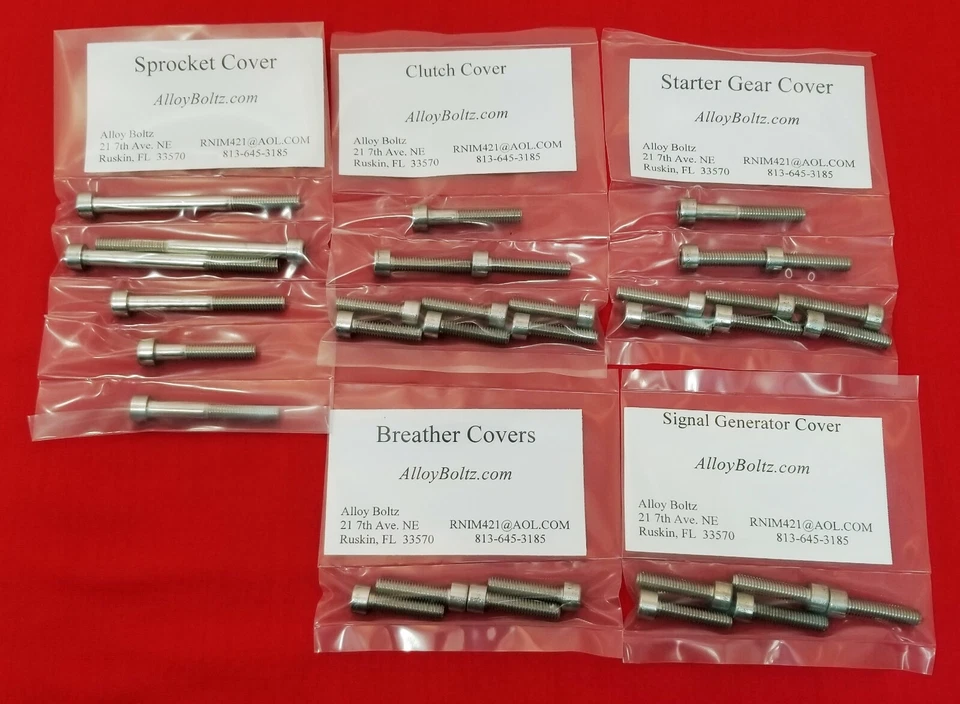 KIT TORNILLO MOTOR ACERO INOXIDABLE PULIDO BANDIT SUZUKI 1995-06 GSF1200 GSF 1200 Foto 1 de 1