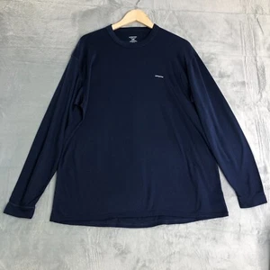 Patagonia Capilene Shirt Men Extra Large Blue Base Layer Logo 44201FA Active - Picture 1 of 13