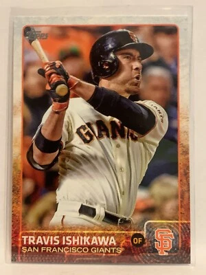 #364 Travis Ishikawa San Francisco Giants 2015 Topps Series two Baseball Card - Image 1 of 2