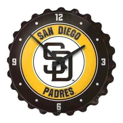 San Diego Padres 18.5" Bottle Cap Wall Clock - Image 1 of 4