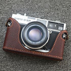 Funper Handcraft Olmpus 35Sp Camera Half Case Retro Brown Genuine Leather Cover