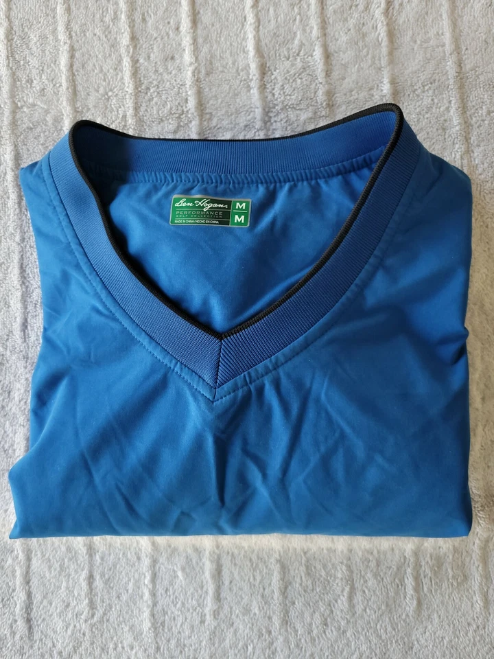 Pulôver corta-vento Ben Hogan Performance LG azul golfe gola V - Imagem 1 de 1