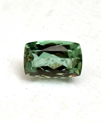 Natural Mozambique Green Tourmaline 6.90 Ct Cushion Cut Loose Gemstone TREATED - Image 1 of 4