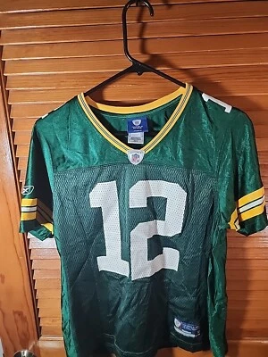 Футболка Green Bay Packers Aaron Rodgers No12 NFL Reebok женская размер средний - Изображение 1 из 4