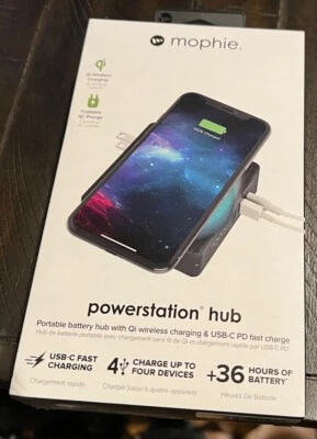 Mophie Powerstation Hub 18W PD carga rápida 6000mAh carga inalámbrica habilitada para Qi Foto 1 de 4