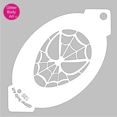 GLITTER BDOY ART Spiderman Face Painting Stencil - Kids Face Art Stencil 125
