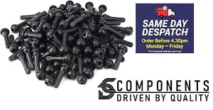 100 TR414 Neu Schlauchlos Gummi Autoreifen Radventile Einrasten Universal Schwarz - Bild 1 von 7