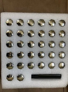 ORION MOTOR TECH M14 x 1.5 2” CHROME 32 PC. SECURITY LUG NUTS W/MATCHING SOCKET - Picture 1 of 5