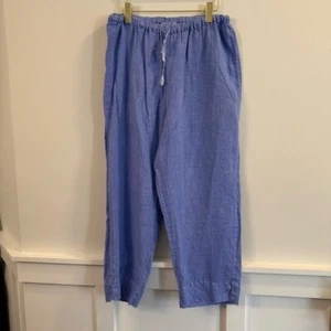 Women’s Fresh Produce Blue linen Casual wide leg Pants size XL - Picture 1 of 6