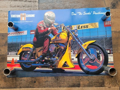 Don The Snake Prudhomme Custom Chrome Poster 1993 Cover