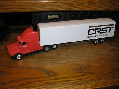 ERTL Coke CRST Van Expedited Delivery Semi Tractor Trailer MISSING REAR DOOR - Image 1 of 4