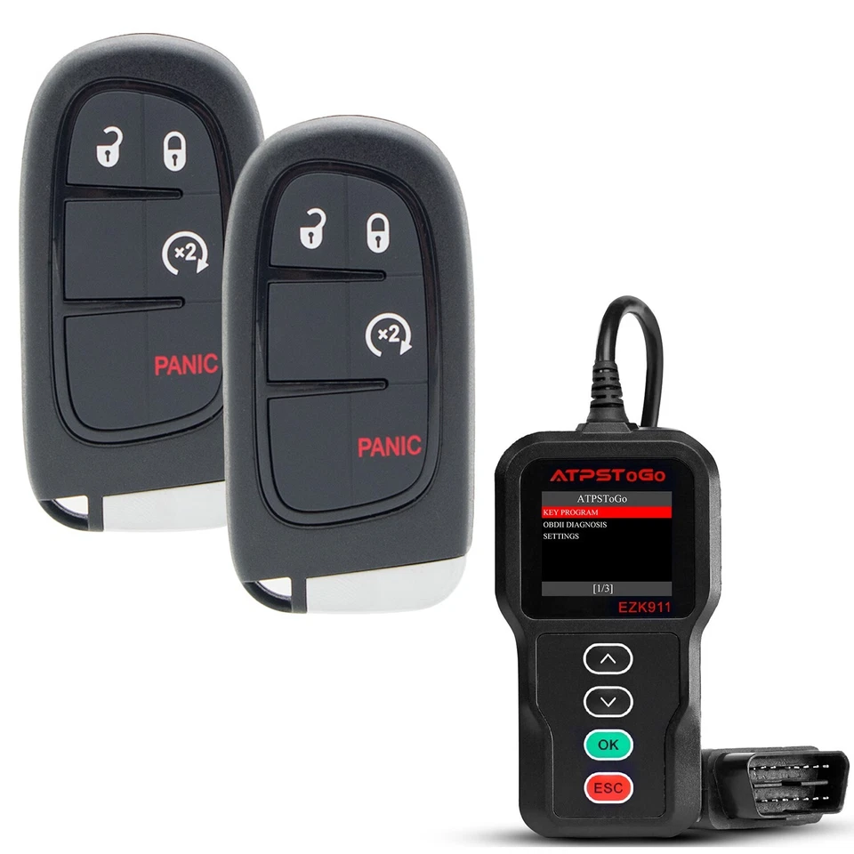 Key fob Replacement Kit For Dodge Ram 1500 2500 3500 2013 2014 2015 2016 2017 Foto 1 de 4