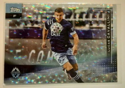 2021 Topps MLS Soccer LUCAS CAVALLINI Icy White Foil Card #108 Vancouver FC  - Image 1 of 2