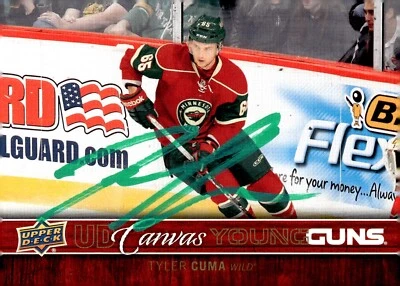 Tyler Cuma - Signed 2012-13 Upper Deck Young Guns Canvas Rookie Card #C105 - Image 1 of 2