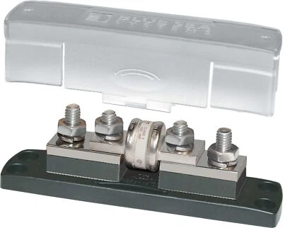 Blue Sea Terminal Block 160V 320A Class T Fuse Mounting 3/8 16 M10 Insulated - Image 1 of 2