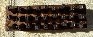 VINTAGE MILLER FALLS 3/16 INCH LETTER STAMP SET NO. 1500 - L@@K NICE AS PICTURED - Picture 1 of 8