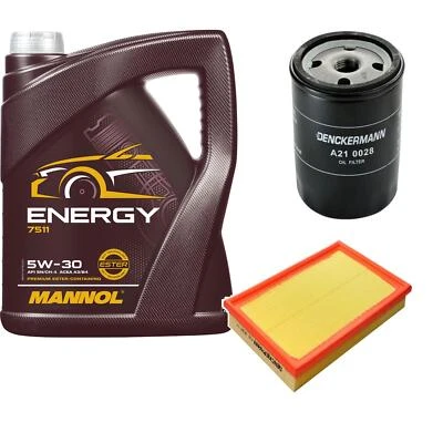 DENCKERMANN Inspección Set MANNOL Energy 5W-30 5L Para Opel Vectra A 1.7 D - Imagen 1 de 4