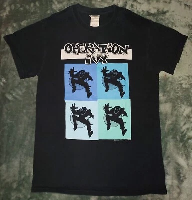 VTG 2007 OPERATION IVY T SHIRT SMALL Y2K PUNK ROCK BAND BLACK SKA LOOKOUT RECORD - Image 1 of 4