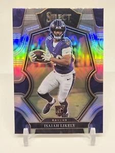 2022 Panini Select Silver Prizm #110 Isaiah Likely RC Baltimore Ravens  - Picture 1 of 2