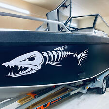 Skeleton Bone Fish Stickers for Boat Truck Car Body Decals Fishing Window Vinyl