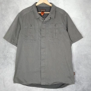 Patagonia Shop Hemd Herren mittelgrau Hanfmischung Kurzarm Outdoor Utility - Bild 1 von 17