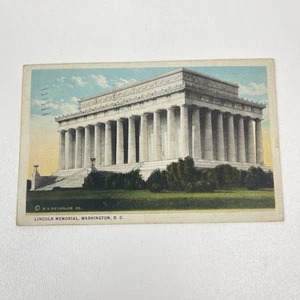Washington DC Lincoln Memorial Postcard Vintage View Souvenir Posted 1924 - Picture 1 of 8