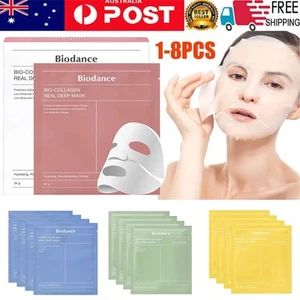 Bio-Collagen Real Deep Mask By BIODANCE/ Hydrating Overnight Sheet Facial Mask - Picture 1 of 25