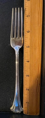 BEL CHATEAU ОТ LUNT СЕРЕБРО БОЛЬШОЙ ВИЛКИ 7 1/2» НОВЫЙ ИЗ СУМКИ - Изображение 1 из 2