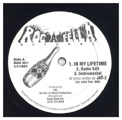 Jay-Z - In My Lifetime / I Can't Get Wid Dat '94 12" US ORG!VG/VG+ - Image 1 of 2