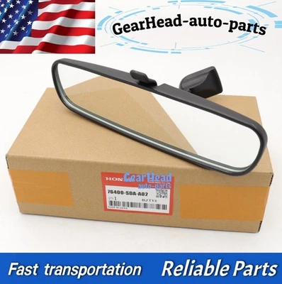 OEM For Honda Civic Accord CR-Z Mirror Assembly (Day/Night) 76400-SDA-A02 - Image 1 of 4