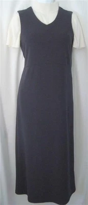 Maxi Vestido Jersey Largo Tejido Negro EDDIE BAUER USADO EN EXCELENTE ESTADO para Mujer Talla S Foto 1 de 4