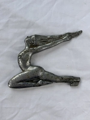 RARO Adorno Capucha De Colección Original Años 30 Buick Flying Speed Goddess Roto Foto 1 de 4