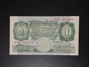 Rare England Catterns £1 Banknote - Extremely Fine - Picture 1 of 2