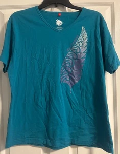 Kiwi Planet Damen Türkis Neuseeland T-Shirt - Größe 2XL - Bild 1 von 7