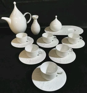 Rosenthal, flauto magico, Björn Wiinblad, servizio moka, bianco, 16 pezzi, 700 - Foto 1 di 7