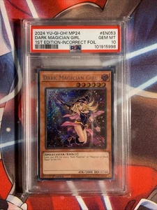 2024 Yu-Gi-Oh! Mp24 Dark Magician Girl 1st Edition-Incorrect Foil PSA 10 - Picture 1 of 1