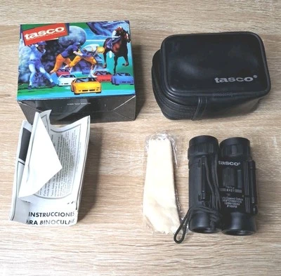 Tasco Compact Binoculars Soft Case Strap 8 X 21 165RB For Parts or Repair - Image 1 of 4