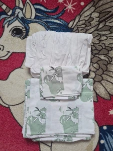 Ikea Baby Cot Bed Bedding Bunnies Set 100% Cotton ,3 Piece - Picture 1 of 3