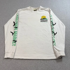 Chinatown Market Shirt Mens Medium Long Sleeve Outdoor Ventures Smiley Graphic T - Picture 1 of 8