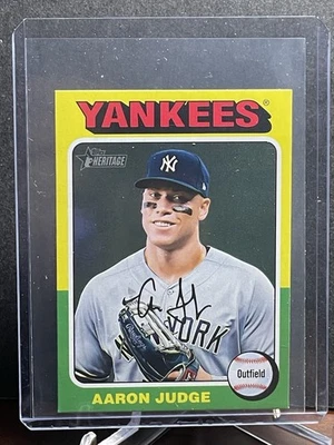 2024 Topps Heritage Mini #112 Aaron Judge NY Yankees - Image 1 of 2