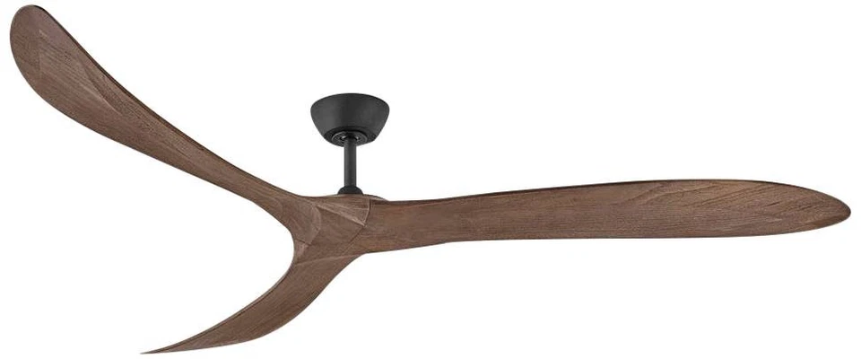 Ventilador de techo inteligente Hinkley Swell 80" negro mate clasificación húmeda con control remoto Foto 1 de 1