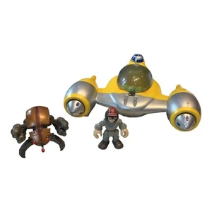 Naboo Starfighter Anakin & Destroyer Droid Star Wars Playskool Galactic Heroes - Picture 1 of 7