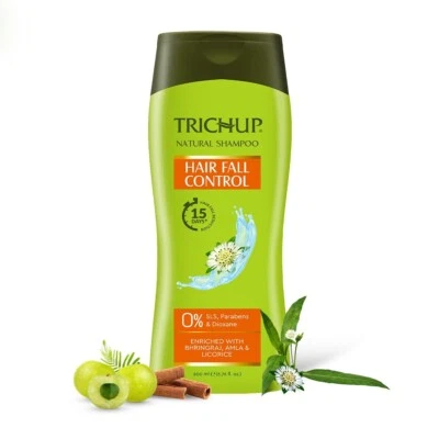 Trichup,, Hair Fall Control Herbal Hair Shampoo, 200ml (Pack of 3) FREE SHIPPING - Image 1 of 4