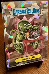 2013 Garbage Pail Kids Chrome Series 1 38b Lizard LIZ Atomic Refractor GPK - Picture 1 of 2