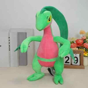 Galarian Grovyle Forest Lizard 13" Plush Toy Switch Cartoon Game Stuffed Animal - Picture 1 of 5