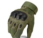 Tactical Gloves With Rubber Inserts Olive Color