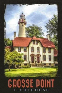 Postcard Illinois Evanston Grosse Point Lighthouse Lake Michigan MINT Unused - Picture 1 of 1
