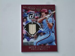 2017 Mike Schmidt Philadelphia Phillies Diamond Coll. Bat Relic Card No. DC-MS