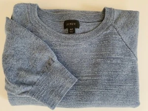 J. Crew Men's XL Light Blue Sweater 100% Soft Cotton Long Sleeve A58* - Picture 1 of 8